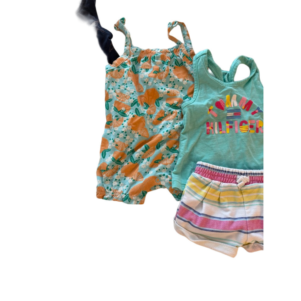 baby girl Tommy Hilfiger and joe fresh 12 m summer bundle 4 piece